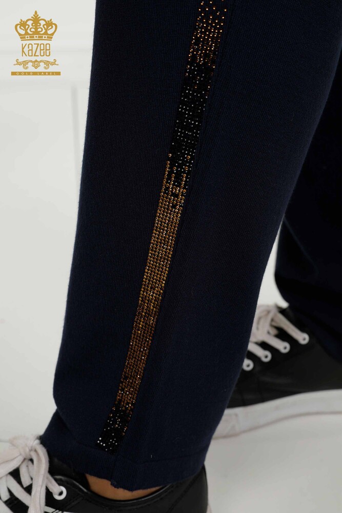 All'ingrosso Set tuta da donna - Con Cerniera - Tasca - Blu navy - 16280 | KAZEE - 8