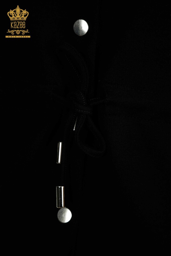 All'ingrosso Set di tute triple da donna - Bottoni Dettagli - Nero - 17633 | KAZEE - 7