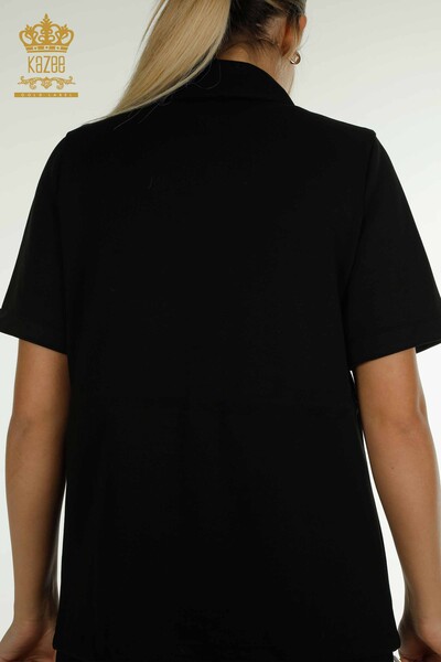 All'ingrosso Set di tute triple da donna - Bottoni Dettagli - Nero - 17633 | KAZEE - 14