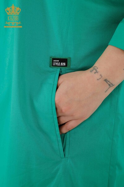 All'ingrosso Vendita di vestiti da donna - colorati - a righe - verdi - 20380 | KAZEE - 4