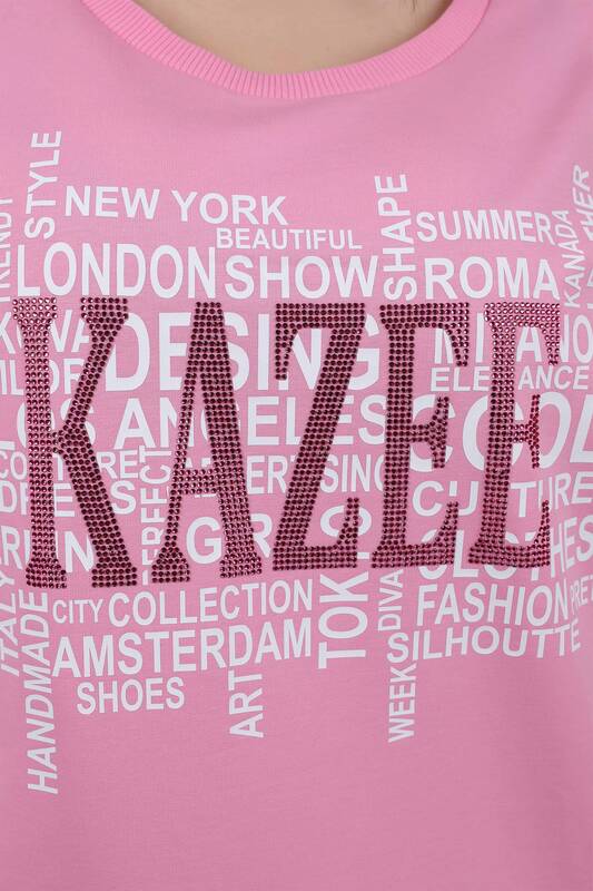 Tuta da donna all'ingrosso Set manica corta stampata Kazee - 17206 | KAZEE