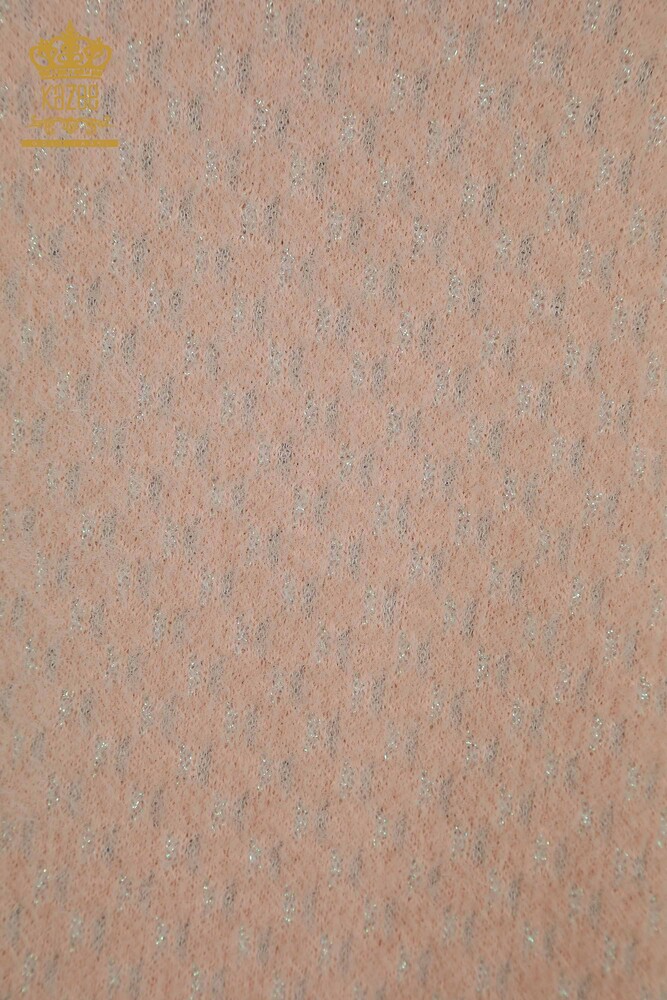 الجملة المرأة سترة تريكو الأنجورا مفصلة الوردي - 30446 | كازي - 5