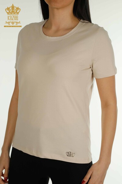 بلوزة نسائية حجر أساسي بالجملة - 79562 | كازي - 2