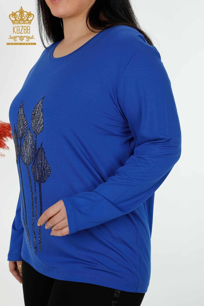 بلوزة نسائية بالجملة مطرزة بأحجار الصخر - 79041 | kazee - 7
