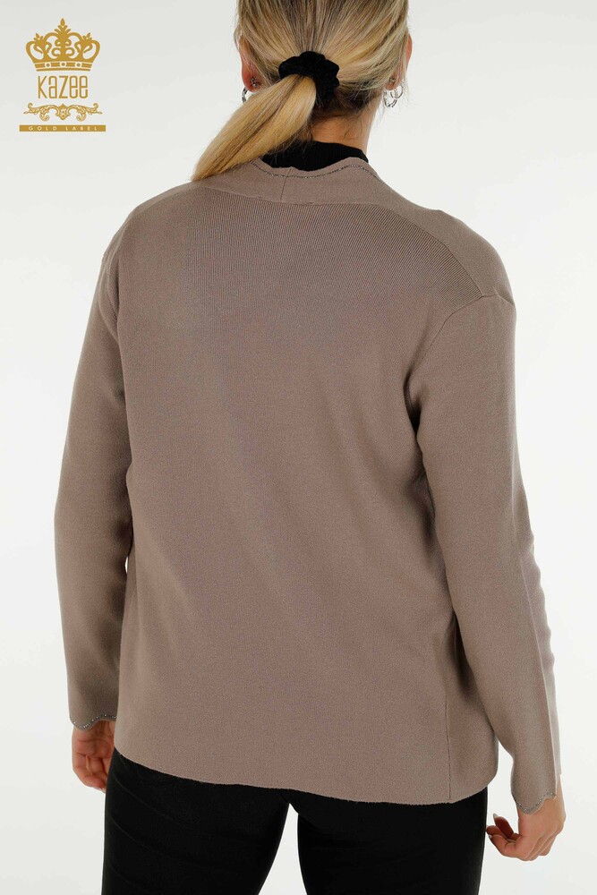 سترة نسائية قصيرة مطرزة بحجر المنك بالجملة - 30274 | كازي - 7