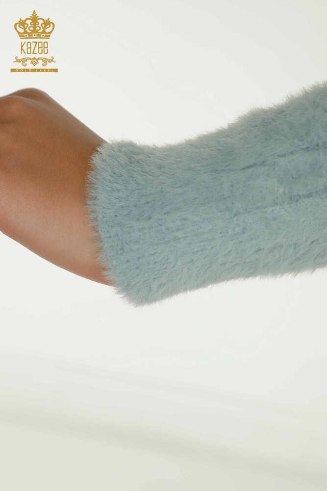 سترة نسائية بالجملة أنجورا منسوجة بالنعناع - 30321 | كازي - 6