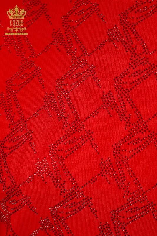 ملابس نسائية تريكو موديل أمريكي ستون مطرزة - 16710 | كازي