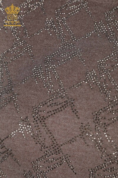 ملابس نسائية تريكو موديل أمريكي ستون مطرزة - 16710 | كازي - Thumbnail