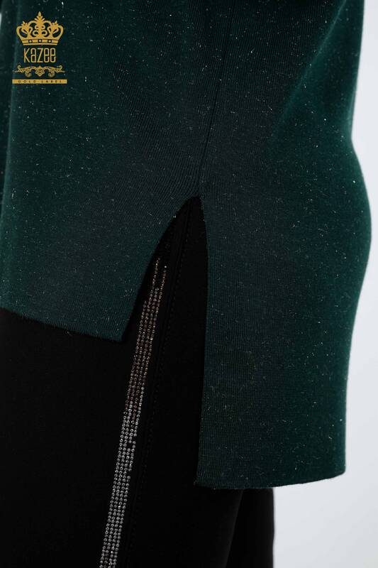 ملابس تريكو نسائية ذات أكمام طويلة من الفسكوز الأساسي - 15129 | كازي