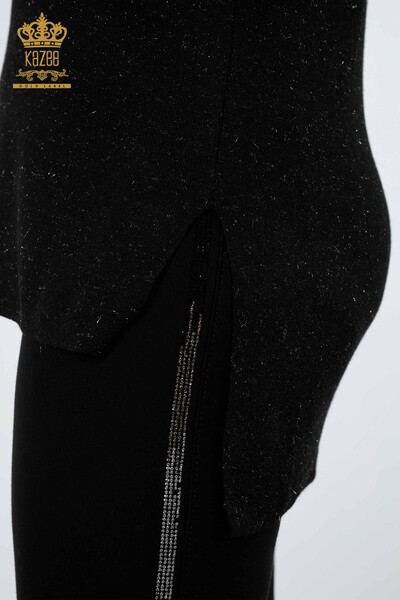 ملابس تريكو نسائية ذات أكمام طويلة من الفسكوز الأساسي - 15129 | كازي - Thumbnail