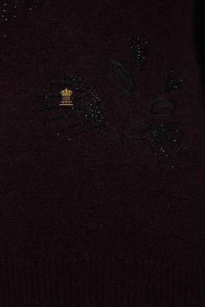 الجملة سترة نسائية تريكو القط مفصلة حجر مطرزة - 18759 | كازي - 10