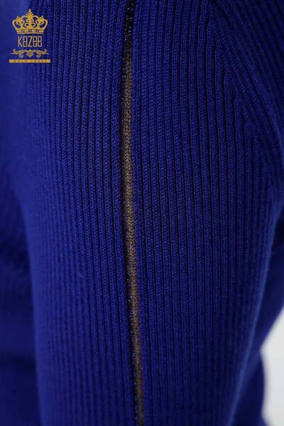 تريكو نسائي بالجملة تفاصيل مخططة مطرزة بأحجار التريكو - 16241 | كازي - 35