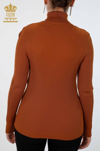 تريكو نسائي بالجملة تفاصيل مخططة مطرزة بأحجار التريكو - 16241 | كازي - 41