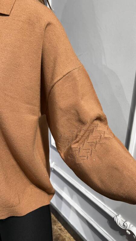KADIN KAZAK CAMEL (XL-XXL-3XL) - 4