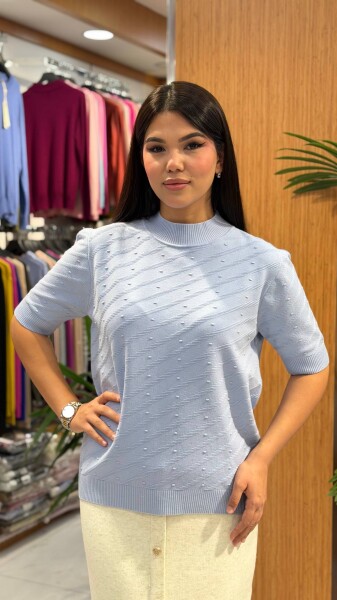 Kadın Kazak MAVİ (M-L-XL) - Kazee
