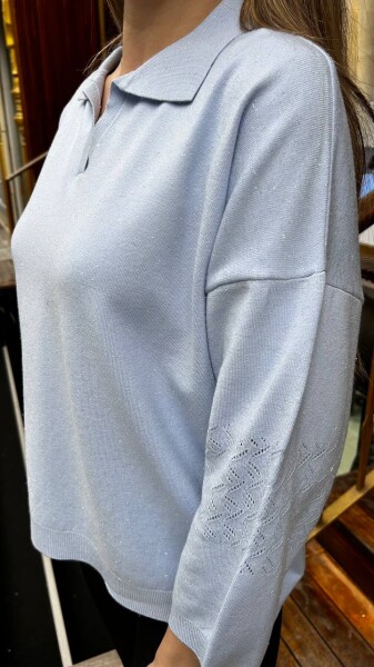 KADIN KAZAK MAVİ (XL-XXL-3XL) - 3