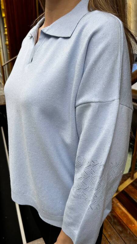 KADIN KAZAK MAVİ (XL-XXL-3XL) - 3