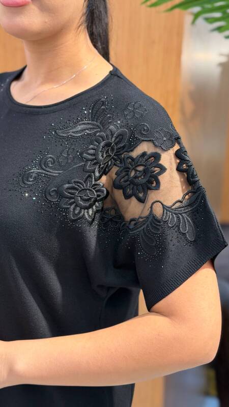 Kadın Kazak SİYAH (L-XL-XXL) - 2