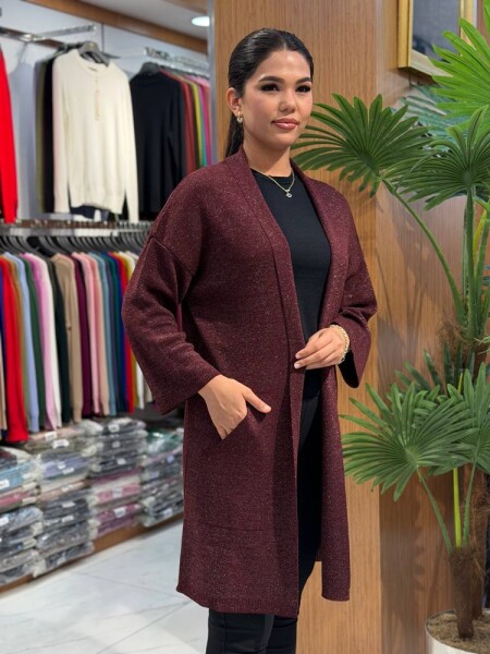 KADIN TRİKO HIRKA MÜRDÜM (L-XL-XXL) - 3