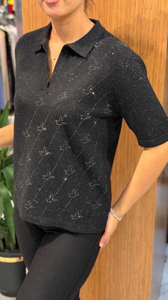 Kadın Kazak SIYAH (M-L-XL) - 2