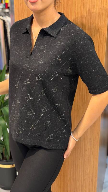 Kadın Kazak SIYAH (M-L-XL) - 2