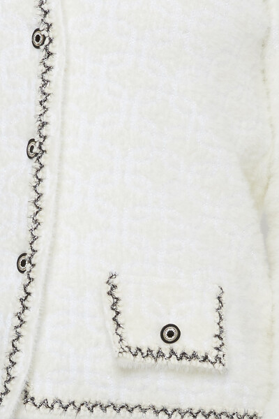 Кардиган из ангоры с пуговицами цвета экрю - 30920 | KAZEE (Набор из 4 шт. M-L-XL-2XL) - 4