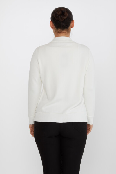 Кардиган из трикотажа с карманом цвета экрю - 30693 | KAZEE (Набор из 4 шт. M-L-XL-2XL) - 5