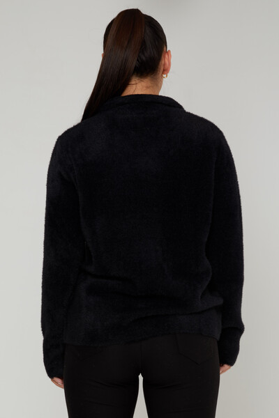 كارديجان أنجورا بأزرار لؤلؤية باللون الأسود - 30756 | كازي (مجموعة من 3 مقاسات M-L-XL) - 6