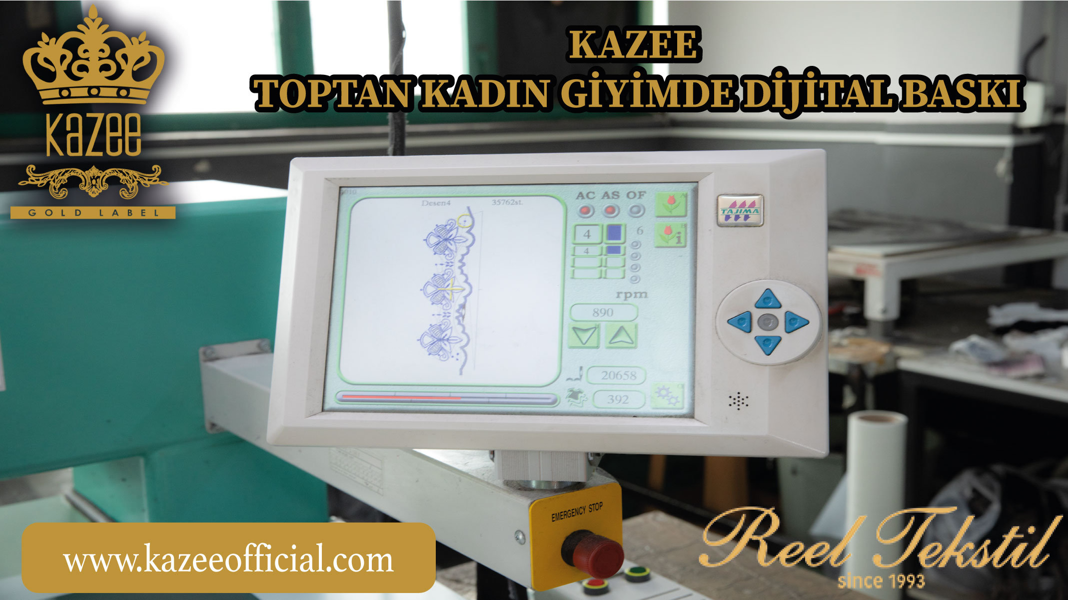 KAZEE TOPTAN KADIN GİYİMDE DİJİTAL BASKI