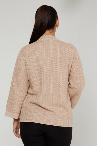 Knitted Cardigan Glitter Transitional Beige - 30710 | KAZEE (Set of 4 M-L-XL-2XL) - 5