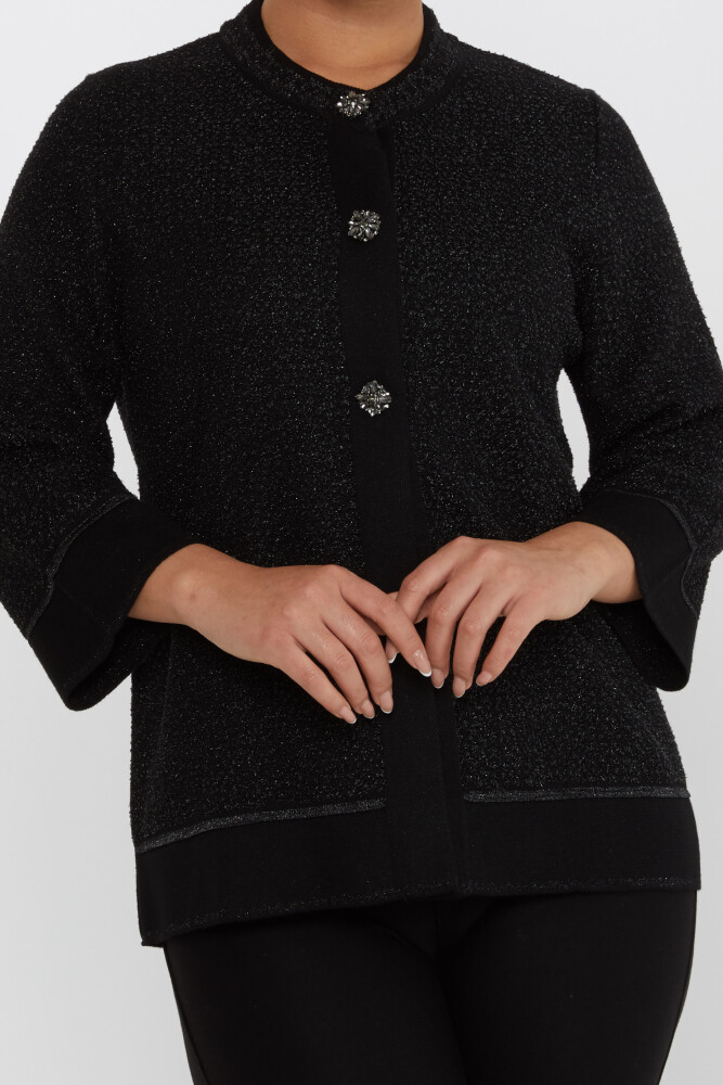 Knitted Cardigan Stone Black - 30075 | KAZEE (Set of 3 L-XL-2XL) - 4