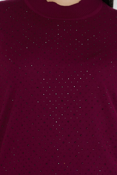 Knitted Sweater American Model Purple - 31864 | KAZEE (Set of 4 L-XL-2XL-3XL) - 4