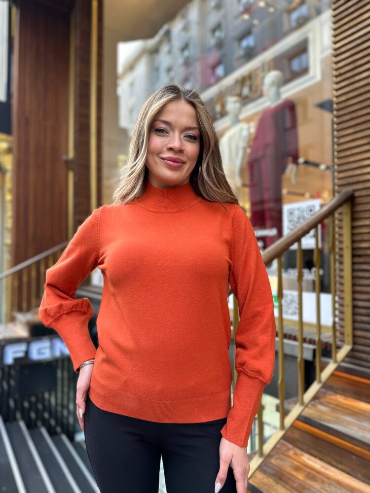 Knitted Sweater Basic Orange - 32132 | KAZEE (3-Piece Set S-M-L) - 1