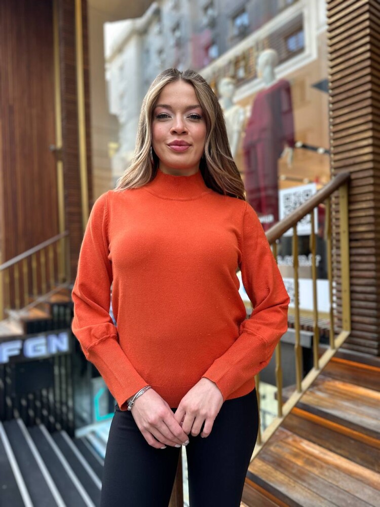 Knitted Sweater Basic Orange - 32132 | KAZEE (3-Piece Set S-M-L) - 2