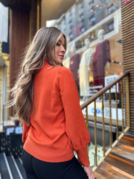 Knitted Sweater Basic Orange - 32132 | KAZEE (3-Piece Set S-M-L) - 6