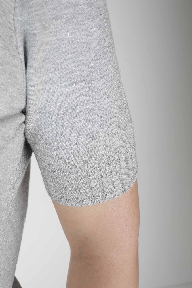 Knitted Sweater Glittery Gray - 31028 | KAZEE (Set of 4 M-L-XL-2XL) - 3