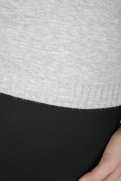 Knitted Sweater Glittery Gray - 31028 | KAZEE (Set of 4 M-L-XL-2XL) - 4