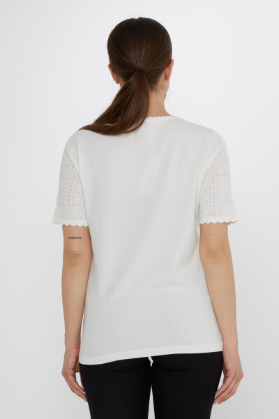 Knitted Sweater Openwork Ecru - 31822 | KAZEE (Set of 3 L-XL-2XL) - 6