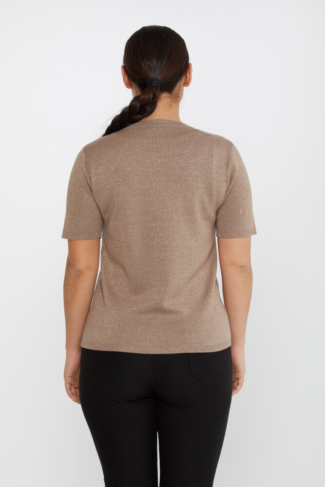 Knitted Sweater Short Sleeve Mink - 31608 | KAZEE (Set of 3 M-L-XL) - 5