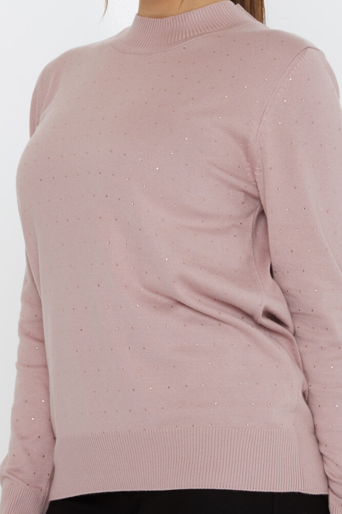 Knitted Sweater Stone Embroidered Powder - 31513 | KAZEE (Set of 3 L-XL-2XL) - 4