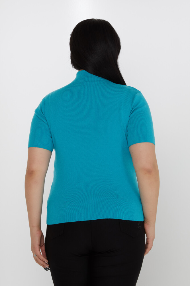 Knitted Sweater Window Decollete Turquoise - 31369 | KAZEE (Set of 3 S-M-L) - 4