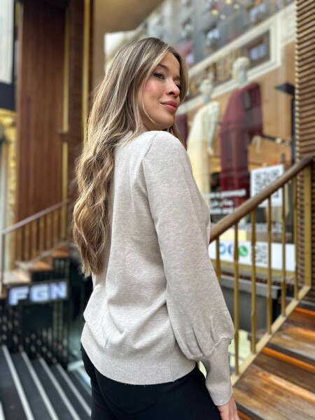 Knitwear Sweater Basic Beige - 32132 | KAZEE (Set of 3 S-M-L) - 6