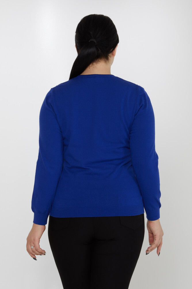 Knitwear Sweater Crystal Stone Embroidered Saks - 31213 | KAZEE (Set of 3 M-L-XL) - 4