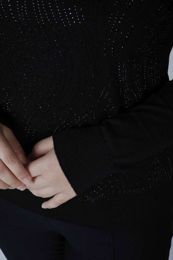 Knitted Sweater Long Sleeve Black - 30687 | KAZEE (Set of 3 L-XL-2XL) - 3