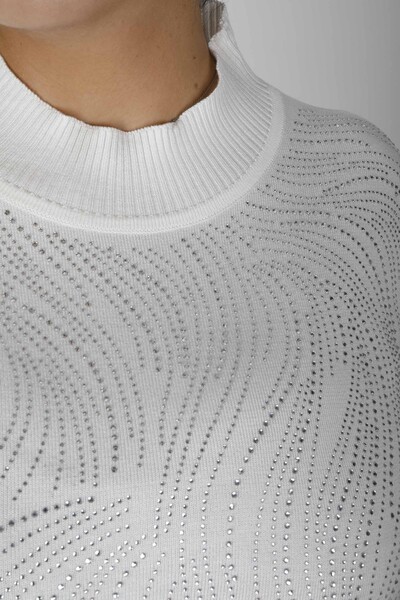 Knitted Sweater Long Sleeve Ecru - 30687 | KAZEE (Set of 3 L-XL-2XL) - 2