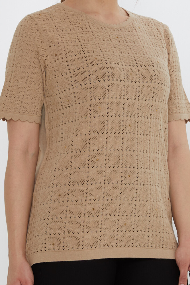 Knitwear Sweater Openwork Beige - 31822 | KAZEE (Set of 3 L-XL-2XL) - 4