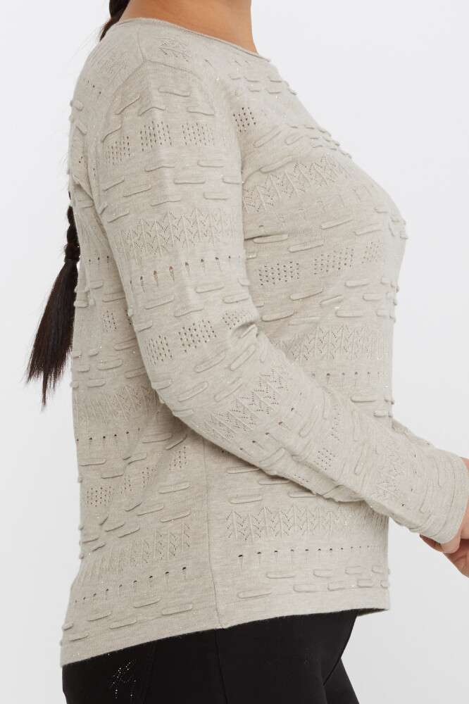 Knitwear Sweater Patterned Mink - 31627 | KAZEE (Set of 3 M-L-XL) - 4