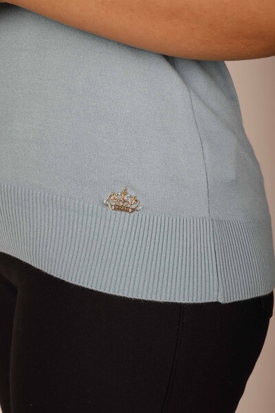 Knitted Sweater Short Sleeve Mint - 15943 | KAZEE (Set of 3 S-M-L) - 2