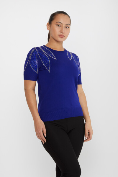 Knitwear Sweater Shoulder Stone Embroidered Saks - 30792 | KAZEE (Set of 4 M-L-XL-2XL) - 2