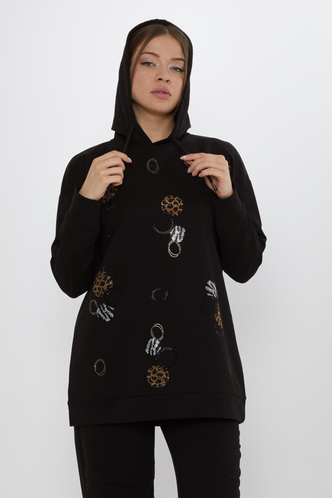 Komplet dresowy Stone Patterned Black - 17898 | KAZEE (zestaw 3 sztuk M-L-XL) - 3